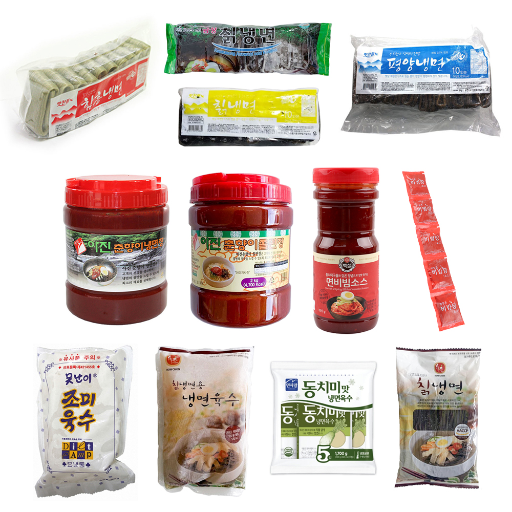 냉면10인분 모음 냉면육수비빔장 평양 함흥 칡냉면 금성냉면 면사랑 하우촌 백미