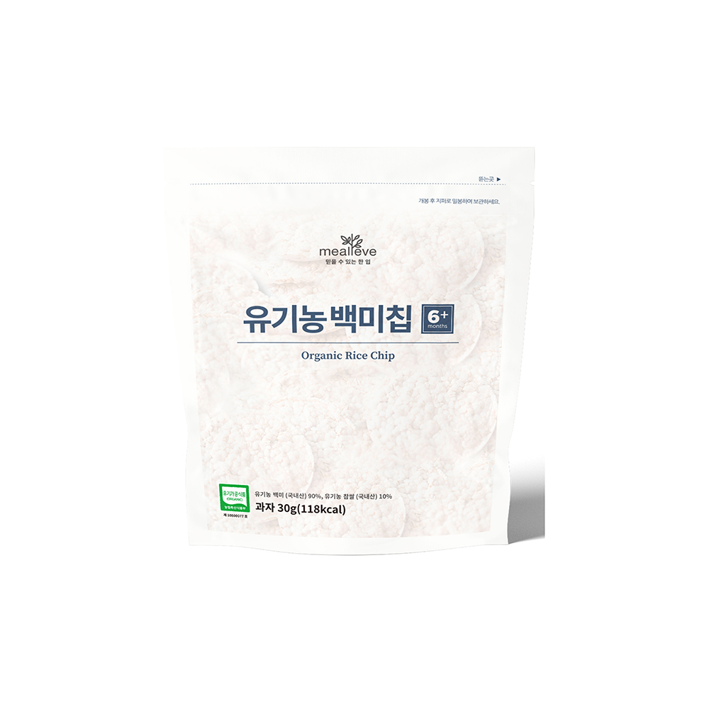 국내산 통곡물 100% 유기농 백미칩 30g