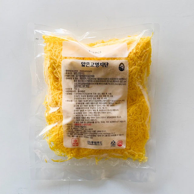 [풍림푸드] 얇은고명지단 700g (냉동) 달걀 지단채
