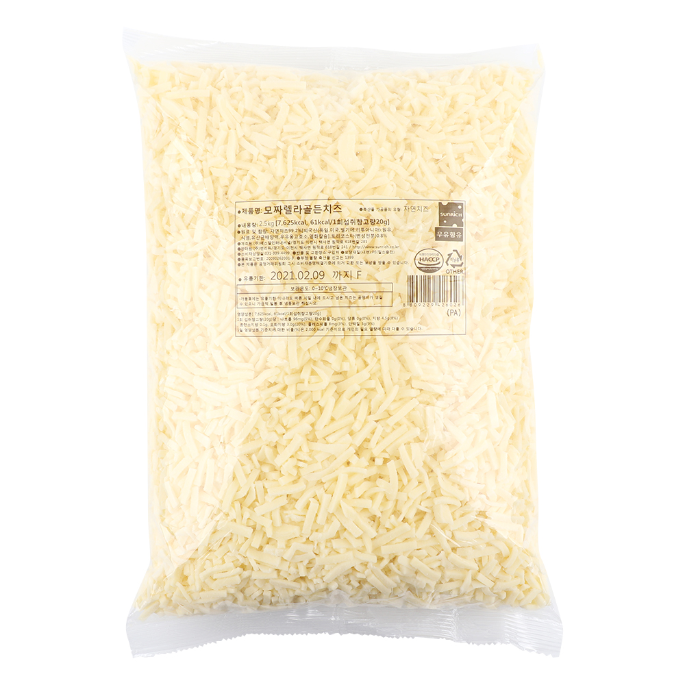 [썬리취]모짜렐라 골든 치즈 2.5kg×4 1박스썬리치