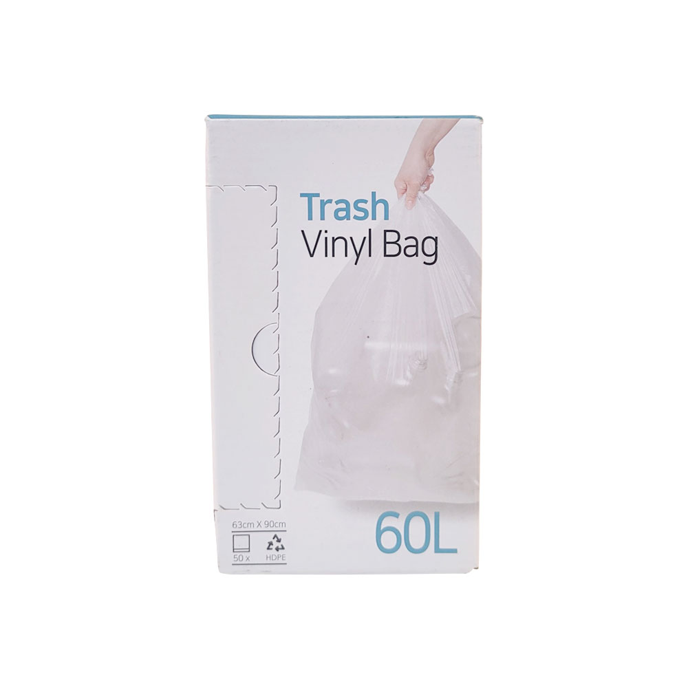 지에스아이앤씨 이지롤 다용도 재활용분리수거 쓰레기비닐봉투 60L 50매입