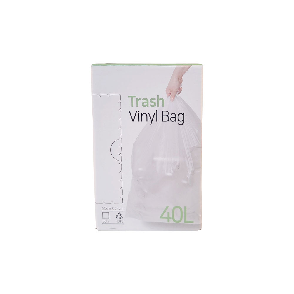 지에스아이앤씨 이지롤 다용도 재활용분리수거 쓰레기비닐봉투 40L 60매입